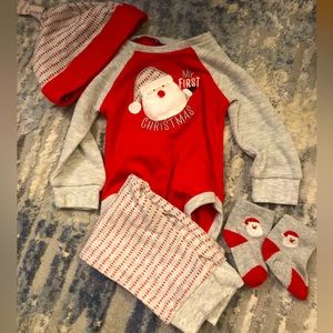 NWOT 6 month My First Christmas 🎅🏽 outfit